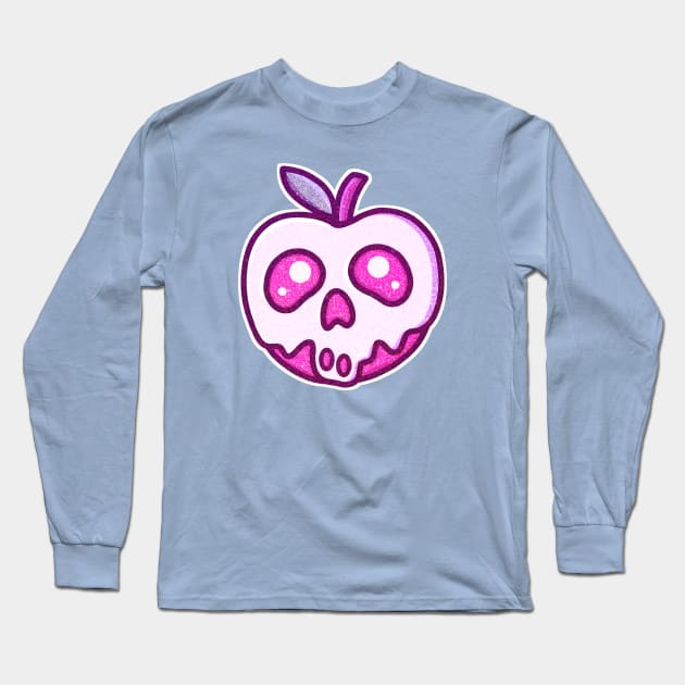 Cute Pastel Kawaii Poisoned Apple Long Sleeve T-Shirt by Witchy Ways